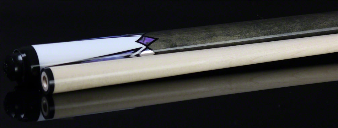 Lucky White 4 Point With Gray No Wrap Pool Cue - L75 6 Lucky White 4 Point With Gray No Wrap Pool Cue - L75 - Image 6