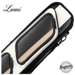 Lucasi Black And White 4x8 Soft Pool Cue Case - LC1048W