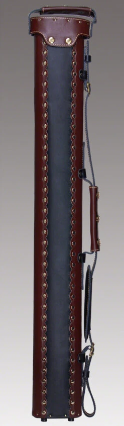 Instroke Leather Cowboy Chestnut/Black 2x3 Pool Cue Case - LC2X3CB -Seyberts Sale Store lc2x3cb 2
