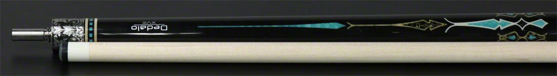 Longoni Stecca Dedalo Ocean Silver XVIII S2 Pool Cue With S2 American Wood Shaft - LG24469 5 Longoni Stecca Dedalo Ocean Silver XVIII S2 Pool Cue With S2 American Wood Shaft - LG24469 - Image 5