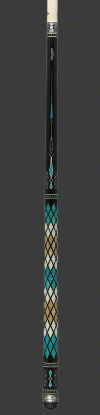 Longoni Stecca Dedalo Ocean Silver XVIII S2 Pool Cue With S2 American Wood Shaft - LG24469 4 Longoni Stecca Dedalo Ocean Silver XVIII S2 Pool Cue With S2 American Wood Shaft - LG24469 - Image 4