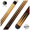 Lucasi Hybrid Gold Stained Maple And Zebrawood No Wrap Pool Cue - LHLE4