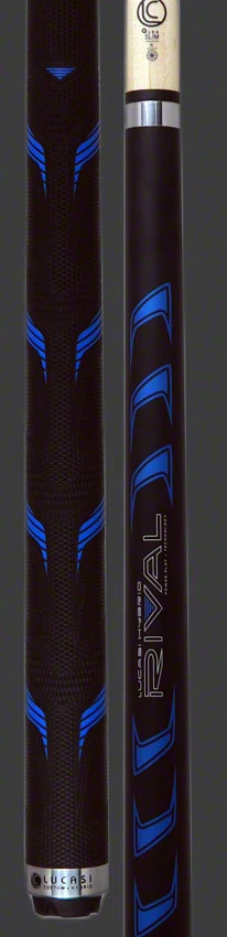 Lucasi Rival Black/Metallic Blue Pool Cue - LHRV21 3 Lucasi Rival Black/Metallic Blue Pool Cue - LHRV21 - Image 3
