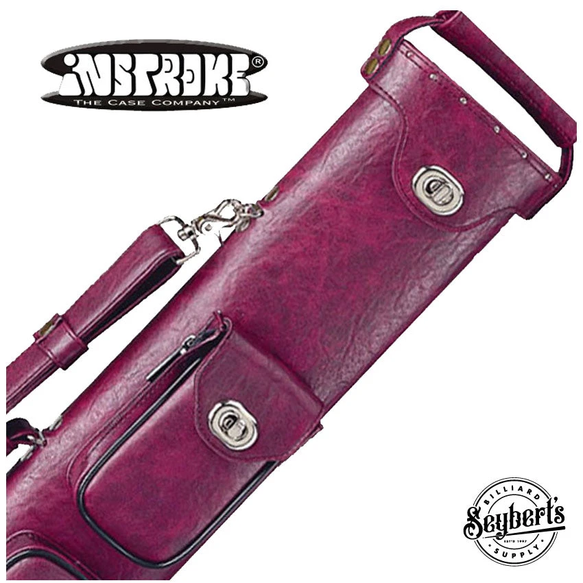 Instroke Premier Burgundy 3x5 Pool Cue Case - P3X5BUR 1 Instroke Premier Burgundy 3x5 Pool Cue Case - P3X5BUR