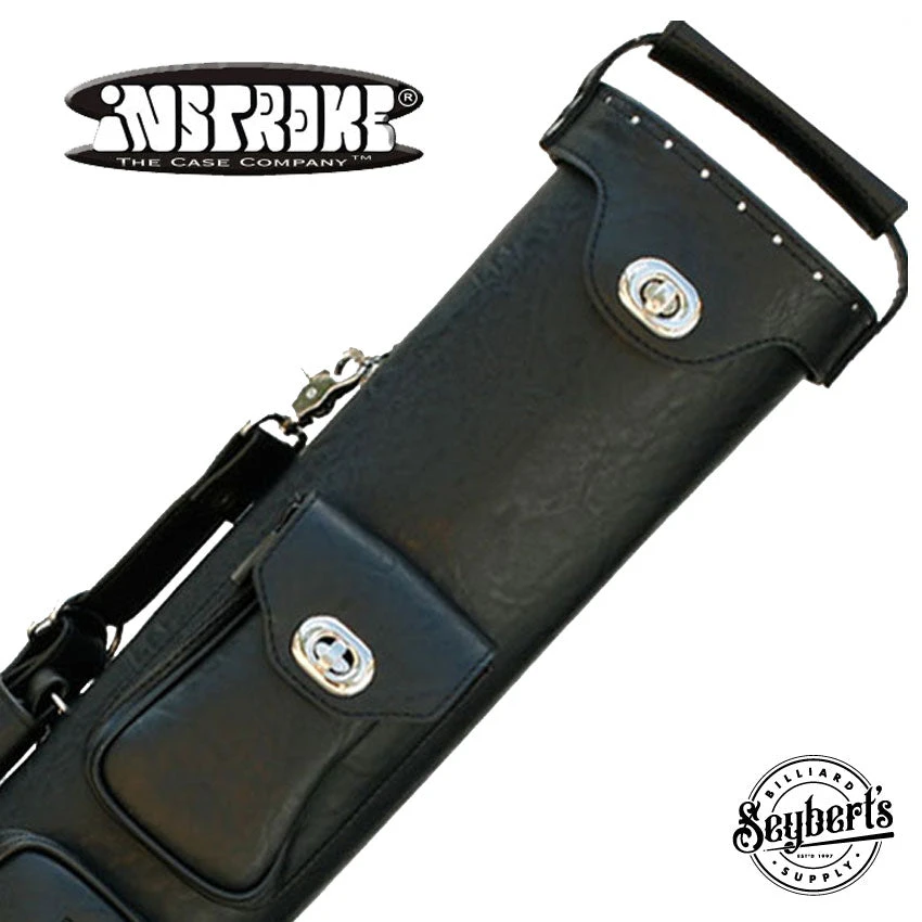 Instroke Premier Black 2x3 Pool Cue Case - P2X3B 1 Instroke Premier Black 2x3 Pool Cue Case - P2X3B