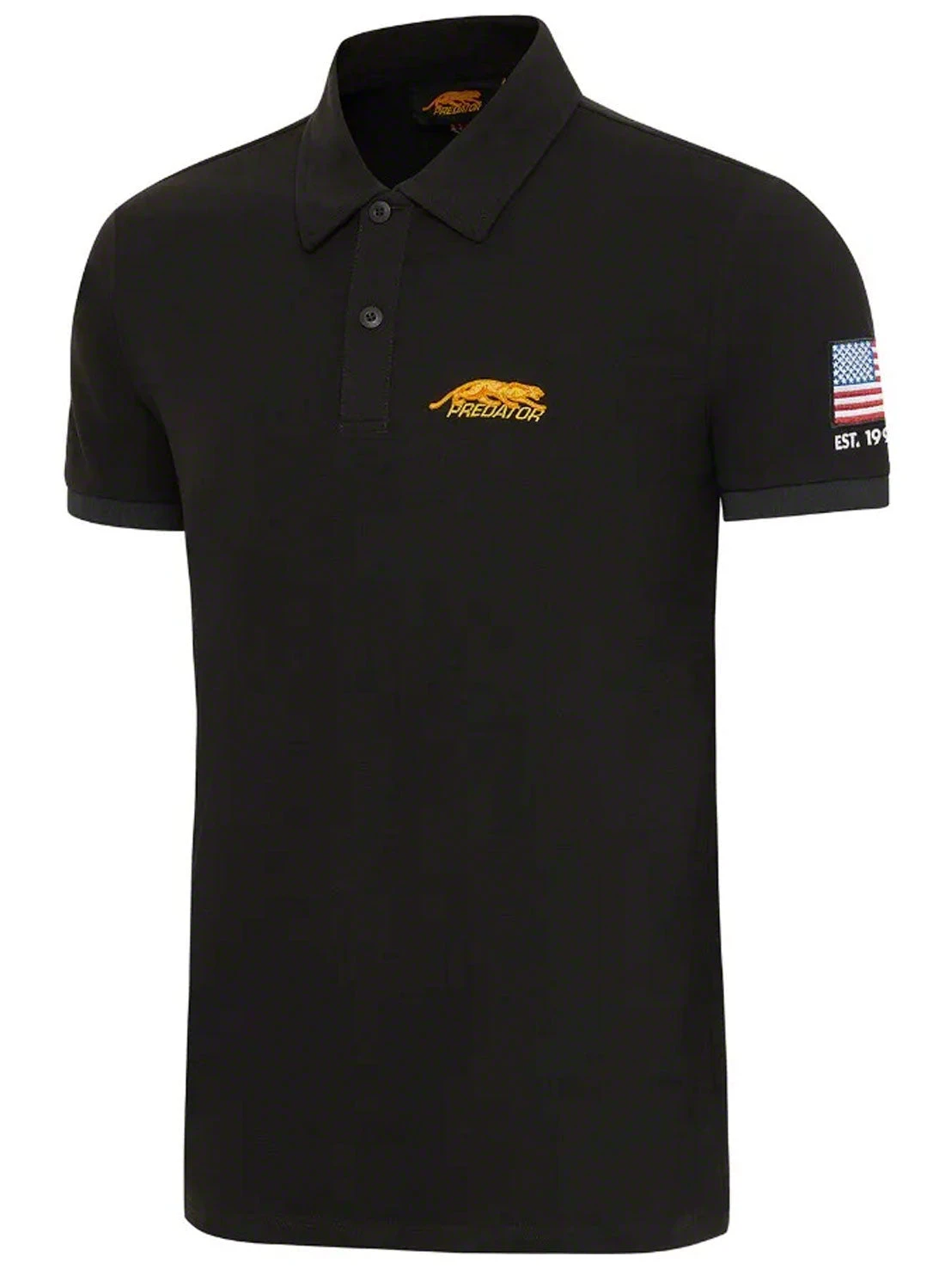 Predator Black W/ Yellow Cat Polo 2 Predator Black W/ Yellow Cat Polo - Image 2