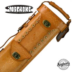 Instroke Saddle B Hand Tooled 3x5 Pool Cue Case - SAD35B