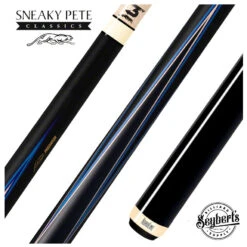 Predator 4 Point Sneaky Pete Black / Blue Points No-Wrap Pool Cue - True Splice - SP4BLNW