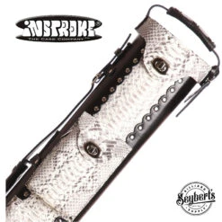 Instroke Custom Python Skin & Leather 2x4 Pool Cue Case - SPINSPYTHON24