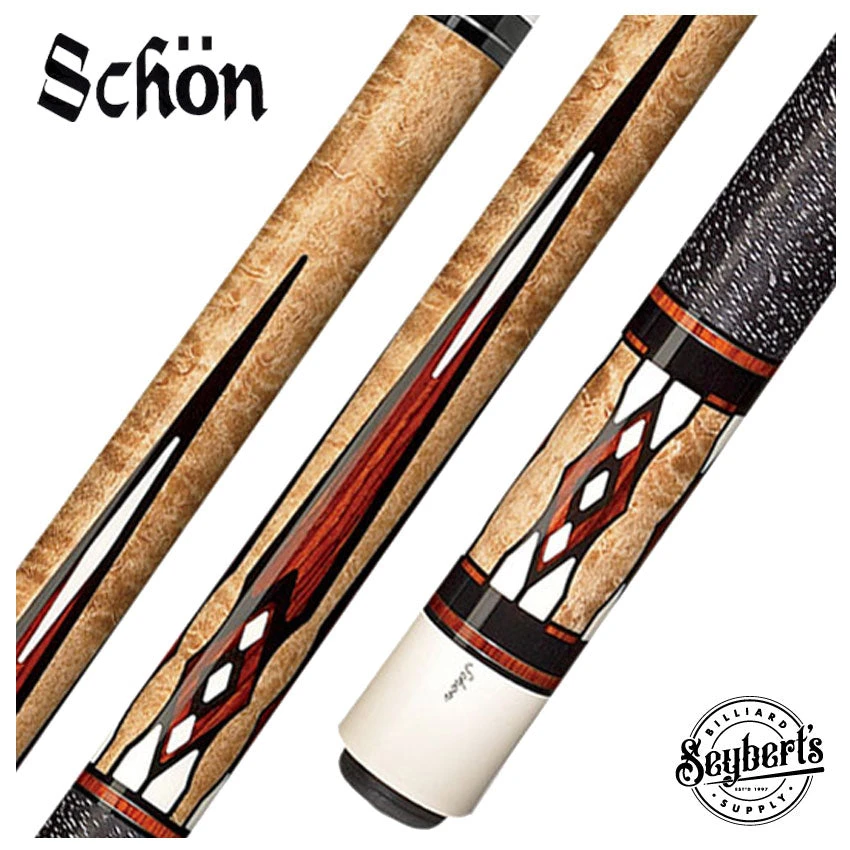 Schon STL Series Dark Stain Pool Cue - STL18DS 1 Schon STL Series Dark Stain Pool Cue - STL18DS
