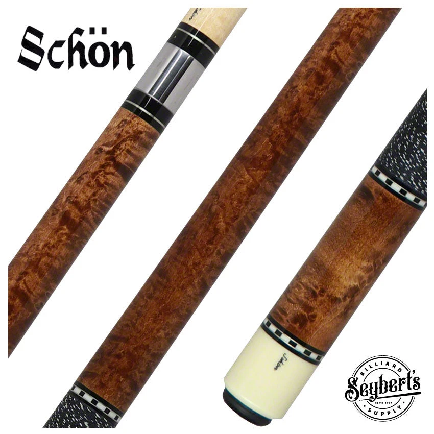 Schon STL Series Pool Cue - Dark Stain - STL1DS