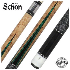 Schon STL Series Green Points Pool Cue - STL5G