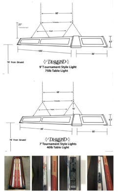 Diamond Billiards Pool Table Light -Seyberts Sale Store tablelightinfo