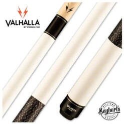 Valhalla Series VA118 White Pool Cue With Linen Wrap