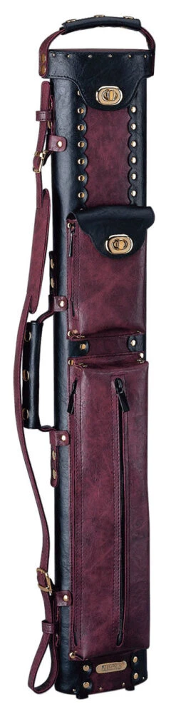 Instroke Vinyl Cowboy Black/Burgundy 3x5 Pool Cue Case - VC35BB -Seyberts Sale Store vc35bb 3195 a178c03f ab30 4a19 b9dc d3914488b314