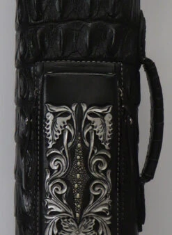 Volturi Custom Hornback Croc Black 4x8 Hard Pool Cue Case - VCBKHC4X8 8 Volturi Custom Hornback Croc Black 4x8 Hard Pool Cue Case - VCBKHC4X8 -Seyberts Sale Store vcbkhc4x8 bs1