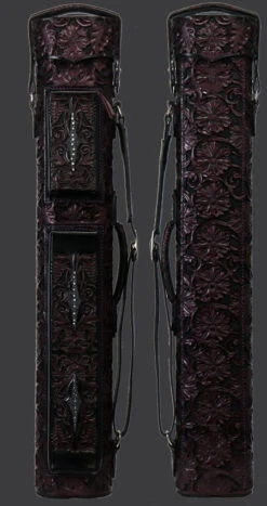 Volturi Custom Hanging Gardens Purple 4x8 Hard Pool Cue Case - VCHG4X8PUR -Seyberts Sale Store vchg4x8 frbk