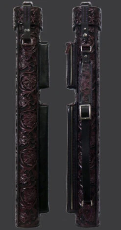 Volturi Custom Hanging Gardens Purple 4x8 Hard Pool Cue Case - VCHG4X8PUR -Seyberts Sale Store vchg4x8 side