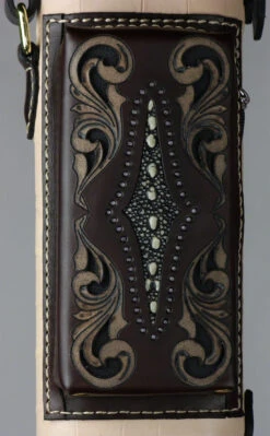 Volturi Custom Venice Natural/Brown 2x4 Hard Pool Cue Case - VCVS2x4NATBRN -Seyberts Sale Store vcsnatbrn bs1